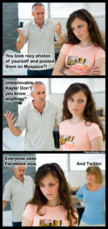 Thumb Humor: If your daughter posts racy pictures in MySpace